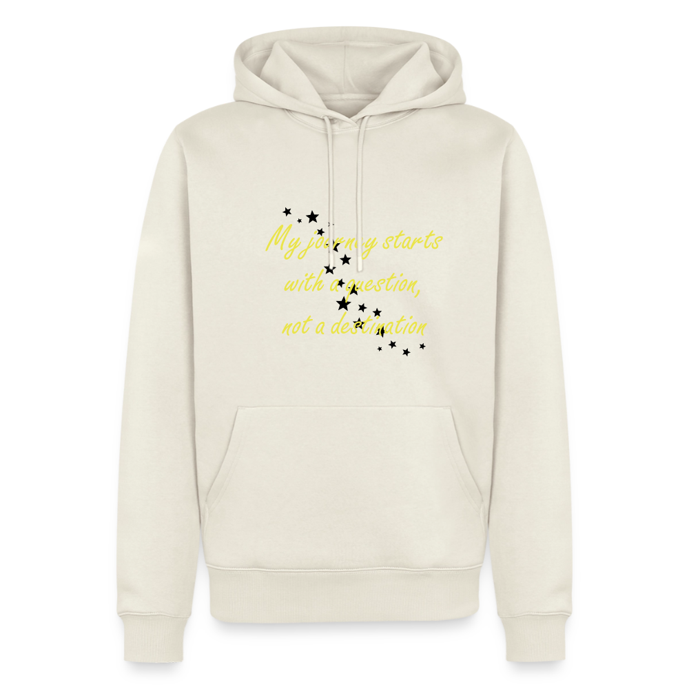 Mu journey starts ...  - Men Premium Hoodie - natuurwit
