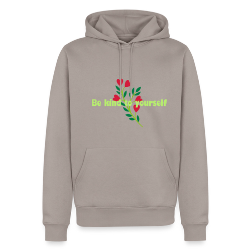 Be kind to yourself - Men Premium Hoodie - taupe