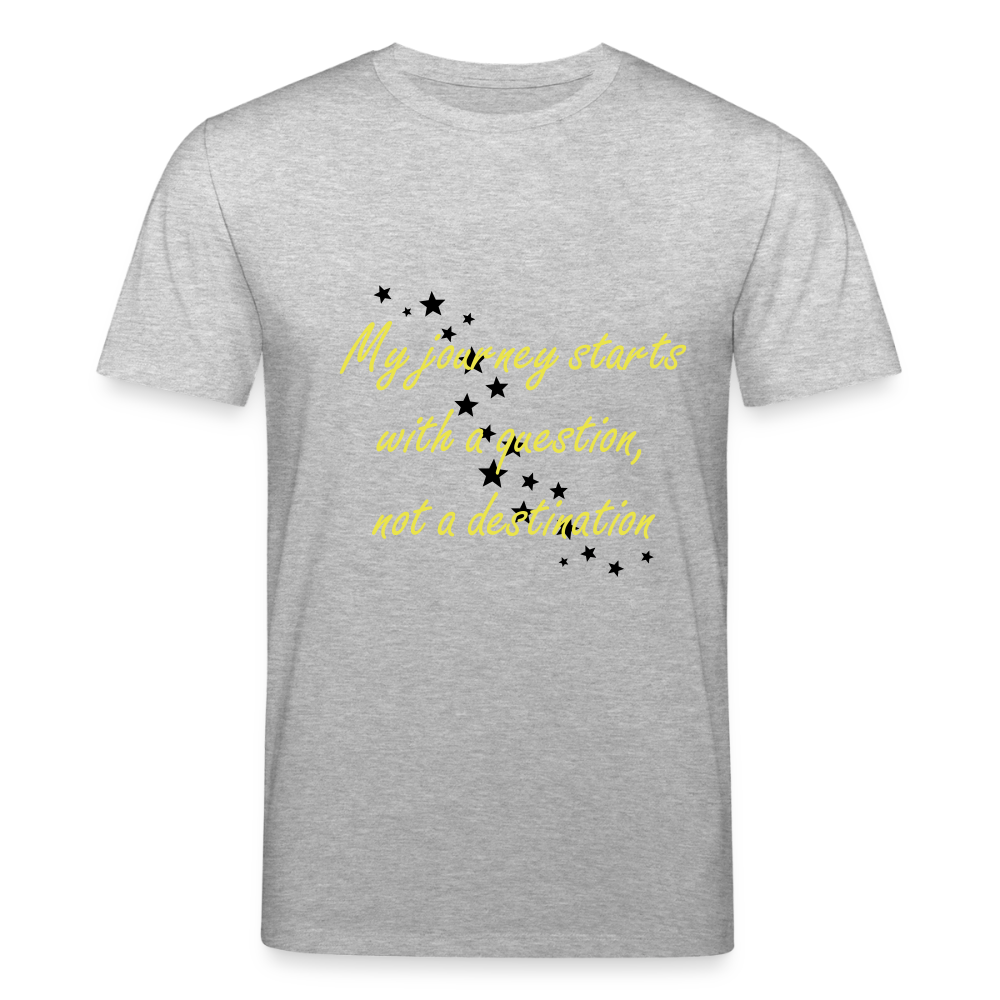 My journey starts ...  - Unisex Premium T-shirt - grijs gemêleerd