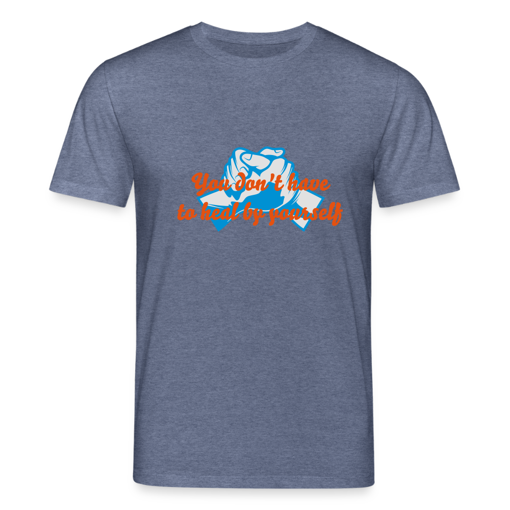 You don't have to heal ... - Men T-shirt - donkerblauw gemêleerd
