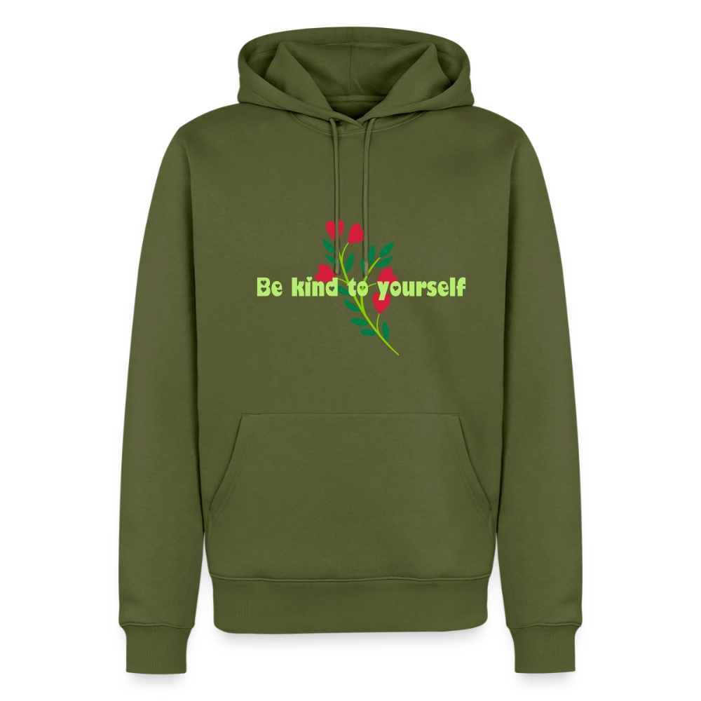 Be kind to yourself - Men Premium Hoodie - kaki