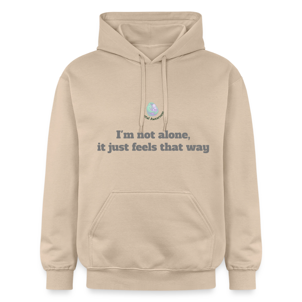 I'm not alone, it just... - Unisex Hoodie - zand