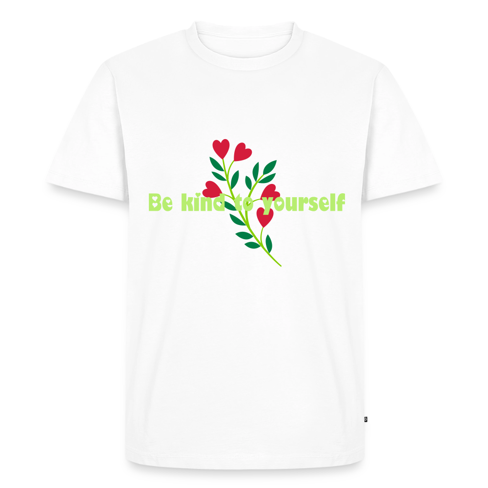 Be kind to yourself - Men Premium T-shirt - wit