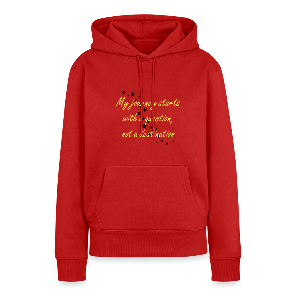 My journey starts ...  - Women Premium Hoodie - rood