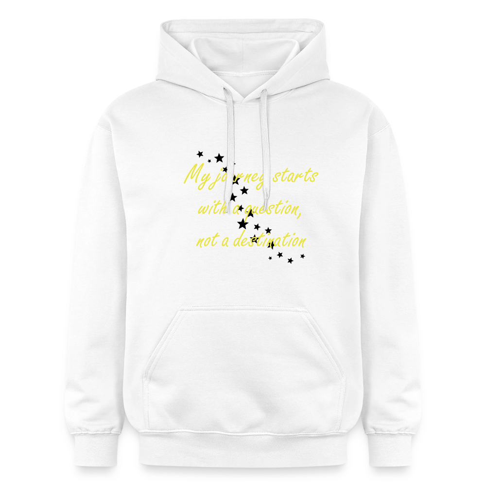 My journey starts ...  - Unisex Premium Hoodie - wit