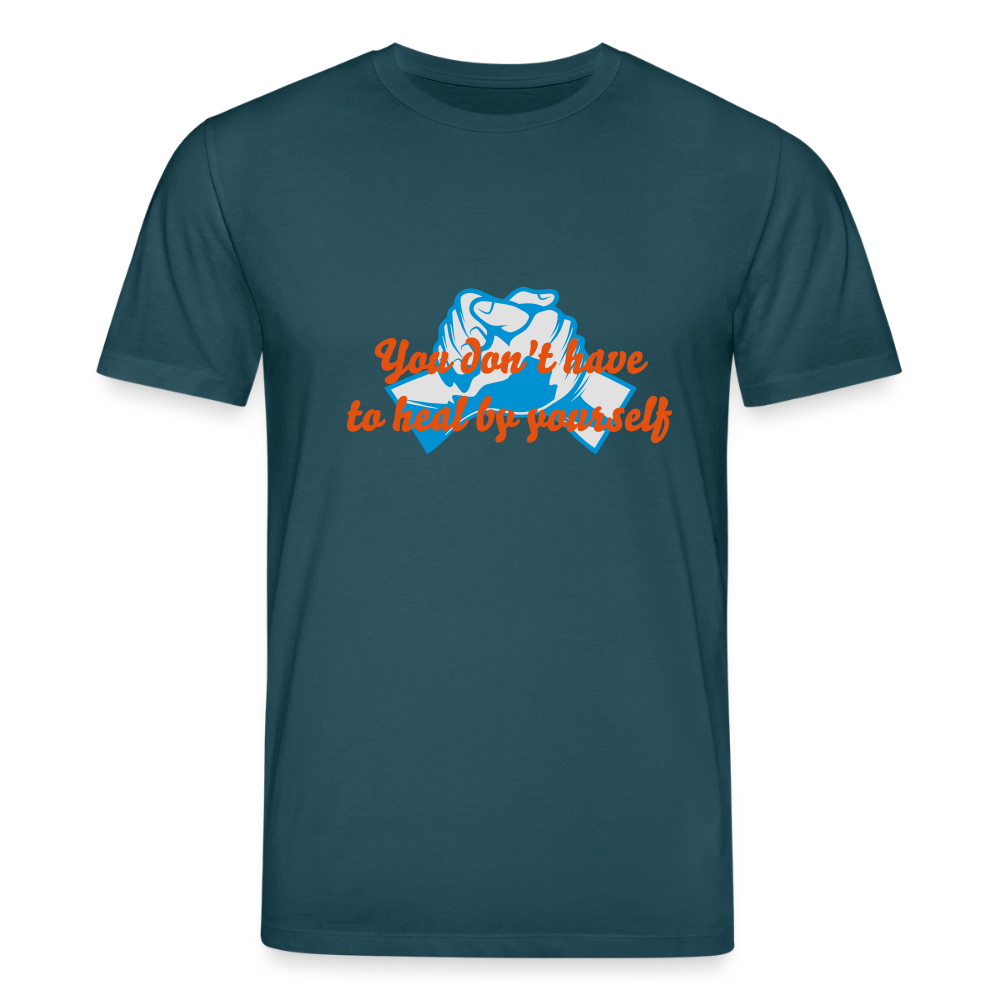 You don't have to heal ... - Men T-shirt - donker petrol