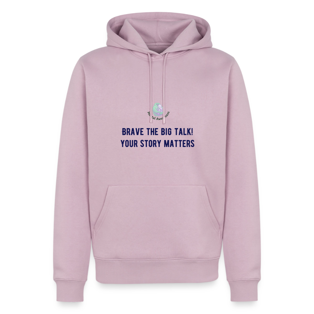 Brave The Big Talk heren premium hoodie met statement print trendy comfortabele hoodie casual streetwear outfit voor mannen