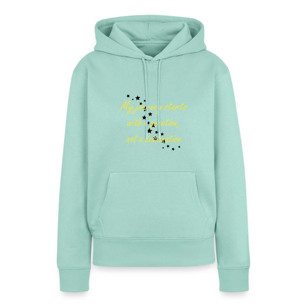 My journey starts ...  - Women Premium Hoodie - mint 