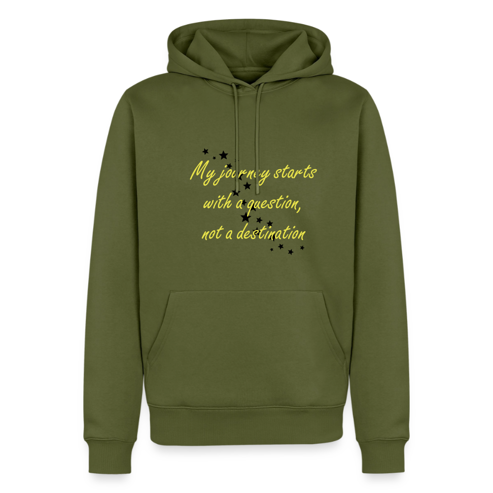 Mu journey starts ...  - Men Premium Hoodie - kaki