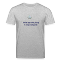 Zacht zijn voor jezelf is ook ... - Unisex T-shirt - grijs gemêleerd