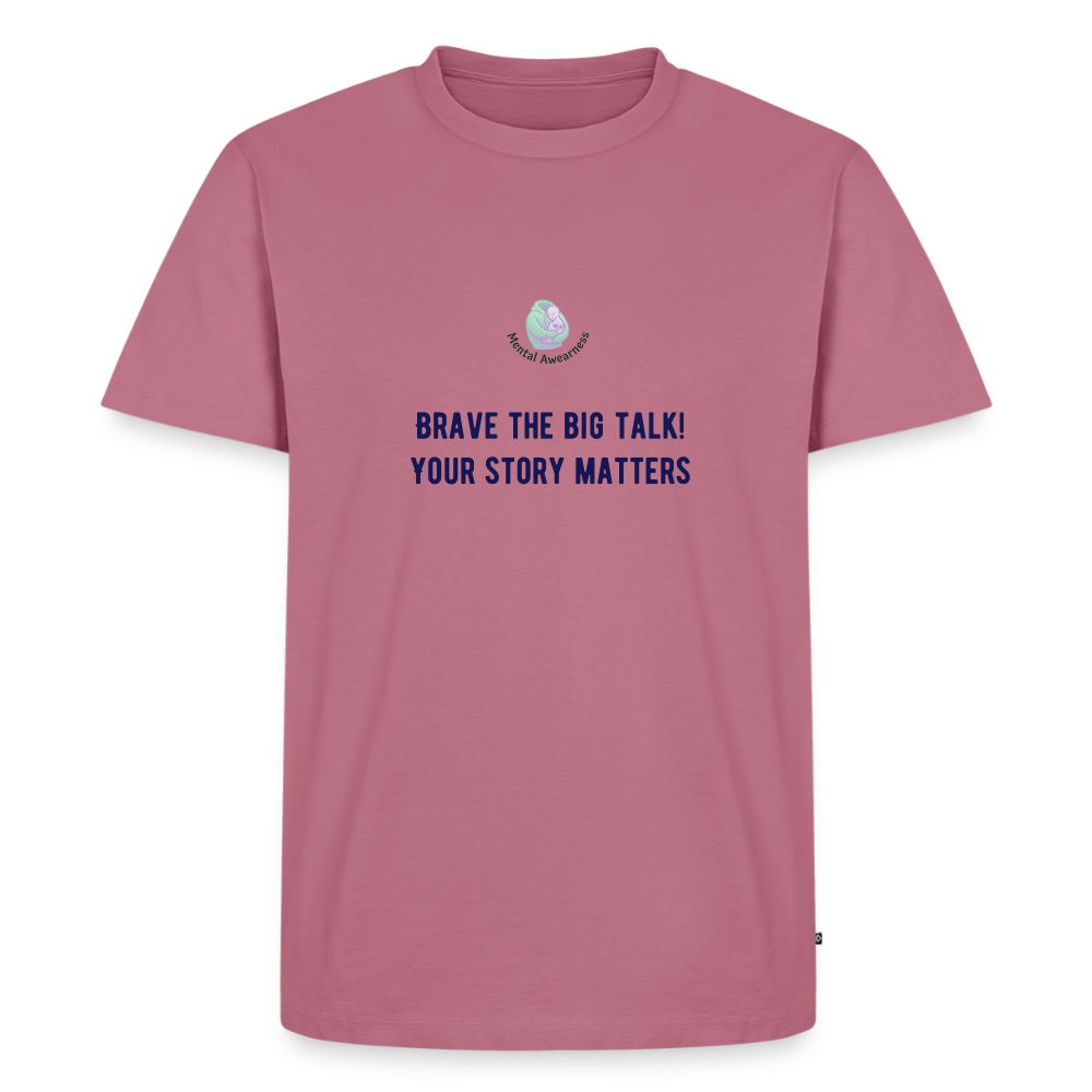 Brave The Big Talk heren t-shirt met statement print trendy comfortabel shirt voor mannen casual outfit