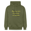 My journey starts ...  - Unisex Premium Hoodie - militairgroen