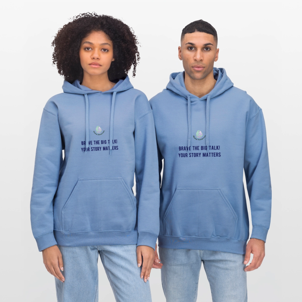 Brave The Big Talk unisex hoodie met statement print trendy comfortabele hoodie casual streetwear outfit voor iedereen