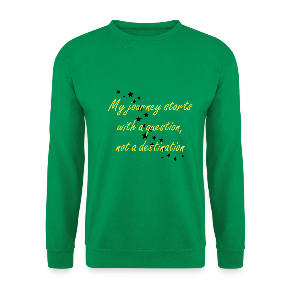 My journey starts ...  - Unisex Premium Sweatshirt - kelly groen