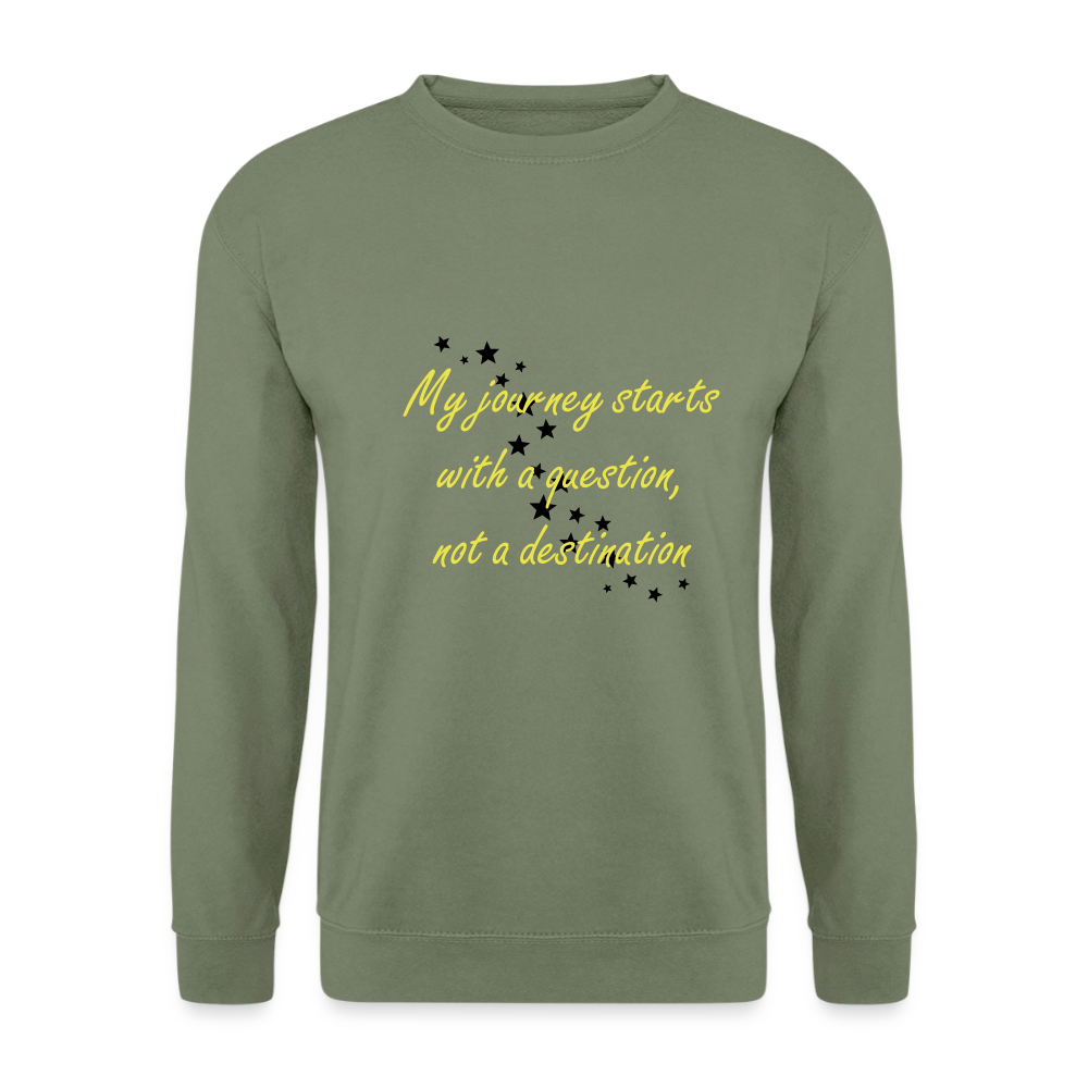 My journey starts ...  - Unisex Premium Sweatshirt - legergroen