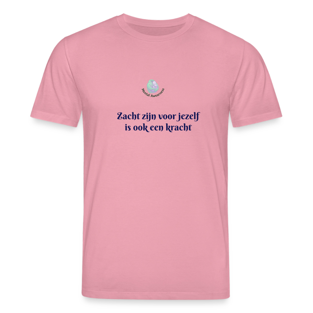 Zacht zijn voor jezelf is ook ... - Unisex T-shirt - lila droom