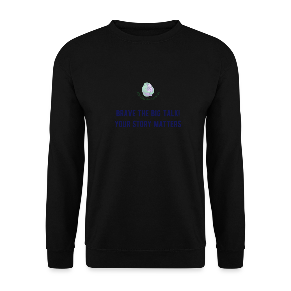 Brave The Big Talk unisex sweatshirt met statement print trendy warme comfortabele sweater casual outfit voor iedereen