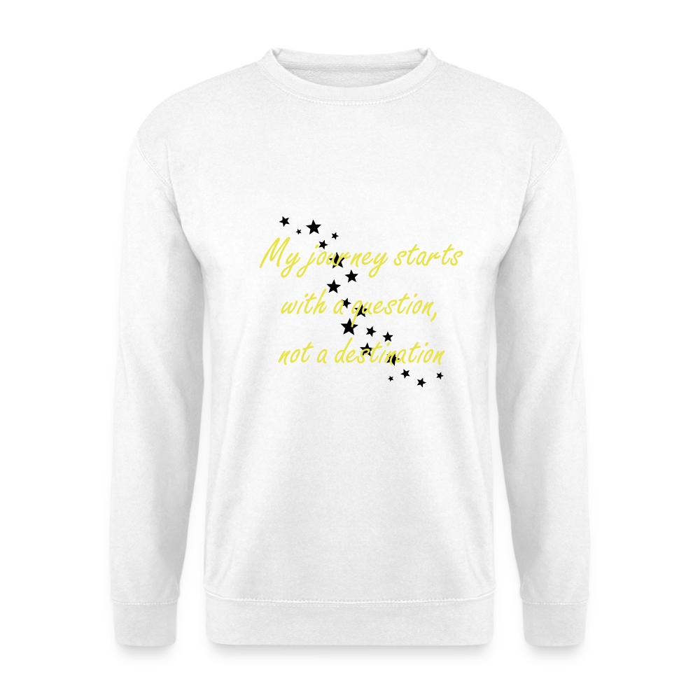 My journey starts ...  - Unisex Premium Sweatshirt - wit