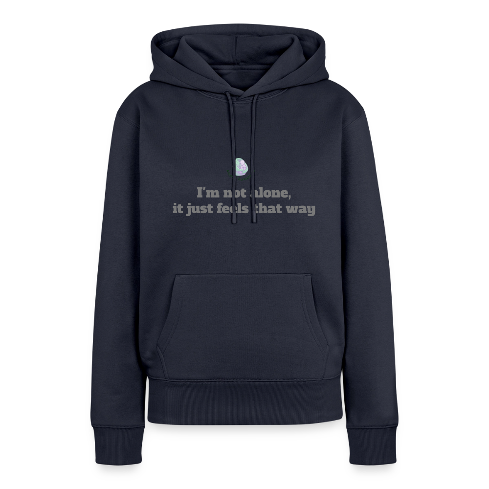 I'm not alone, it just... - Women Premium Hoodie - navy