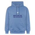 Brave The Big Talk unisex hoodie met statement print trendy comfortabele hoodie casual streetwear outfit voor iedereen