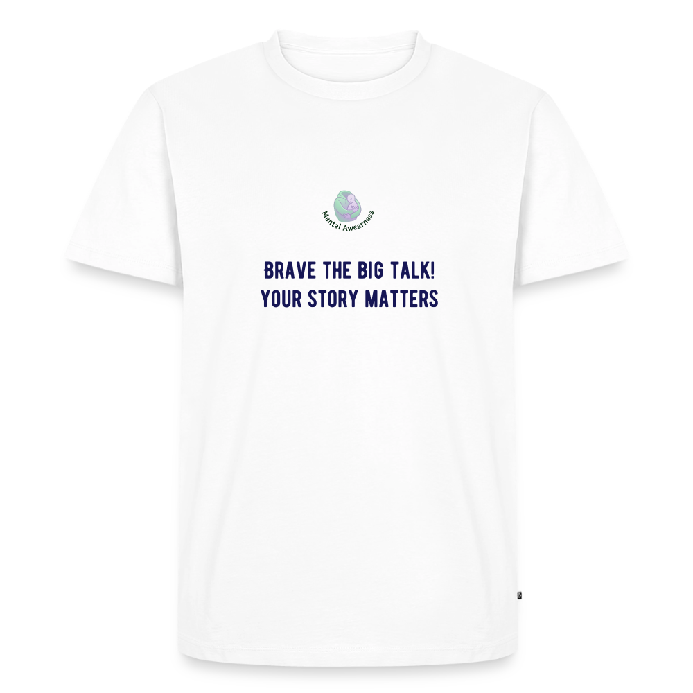 Brave the Big Talk heren t-shirt comfortabel katoenen casual shirt voor mannen met moderne pasvorm en trendy design voor dagelijks gebruik