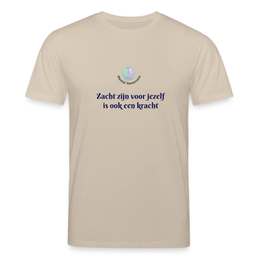 Zacht zijn voor jezelf is ook ... - Dames T-shirt - beige