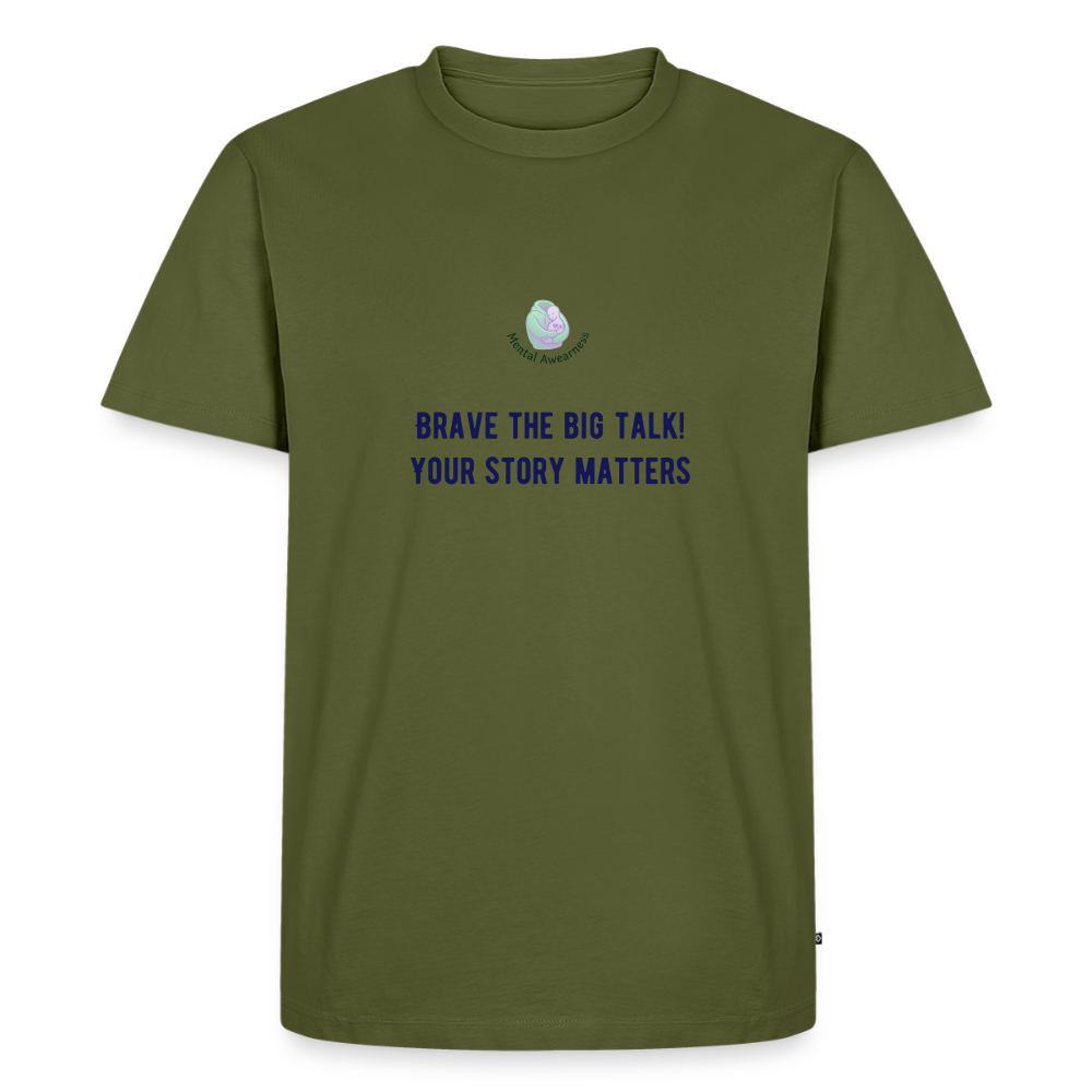 Brave The Big Talk heren t-shirt met statement print trendy comfortabel shirt voor mannen casual outfit