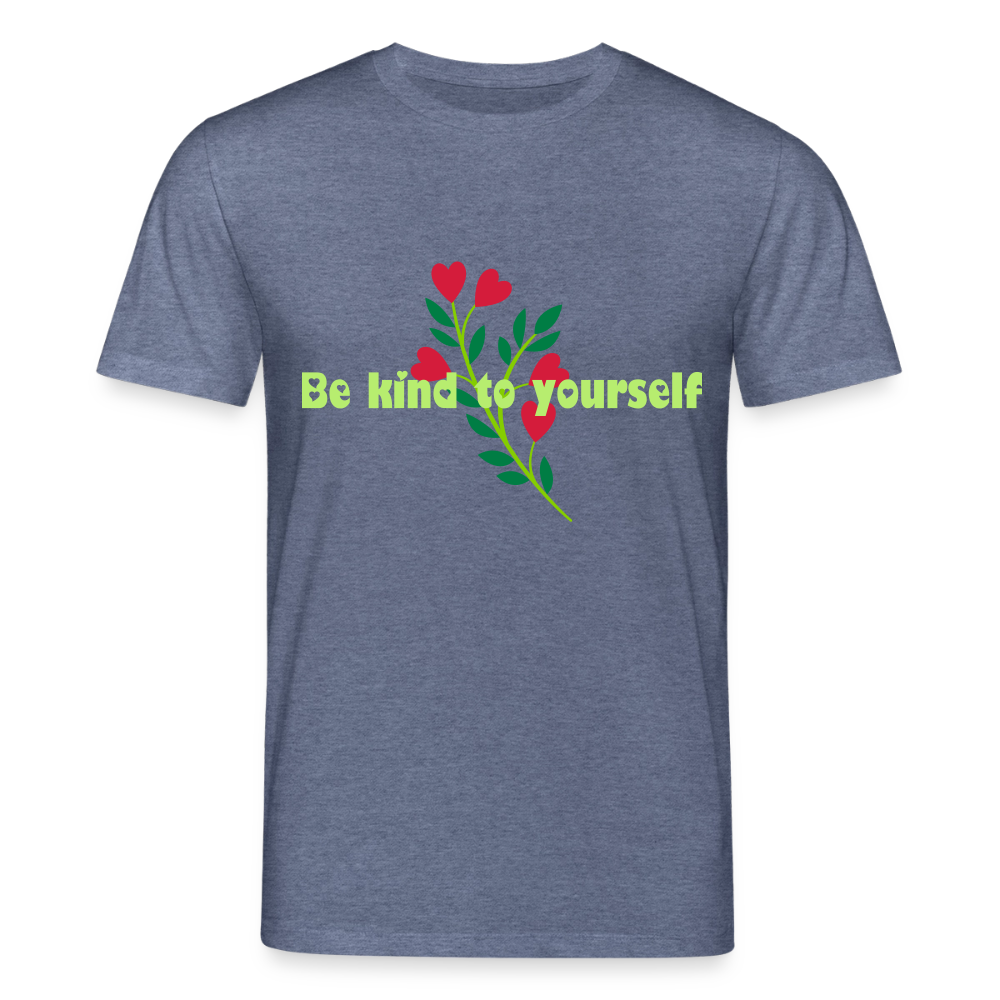 Be kind to yourself - Unisex T-shirt - donkerblauw gemêleerd