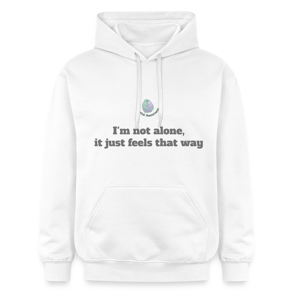 I'm not alone, it just... - Unisex Hoodie - wit