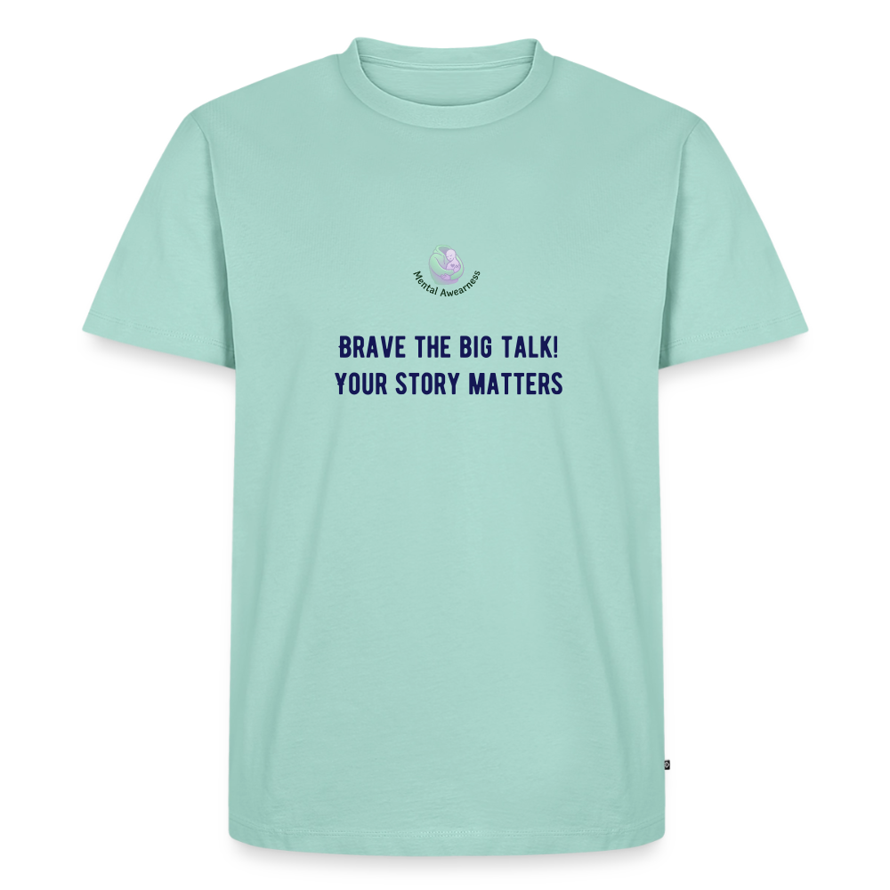 Brave The Big Talk heren t-shirt met statement print trendy comfortabel shirt voor mannen casual outfit