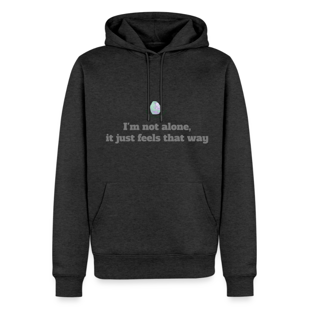I'm not alone, it just... - Men Premium Hoodie - antraciet gemêleerd