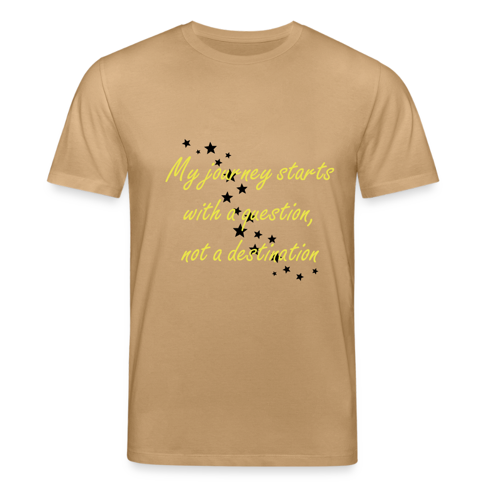 My journey starts ...  - Unisex Premium T-shirt - karamel 