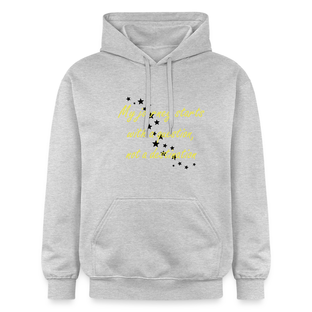My journey starts ...  - Unisex Premium Hoodie - lichtgrijs gemêleerd