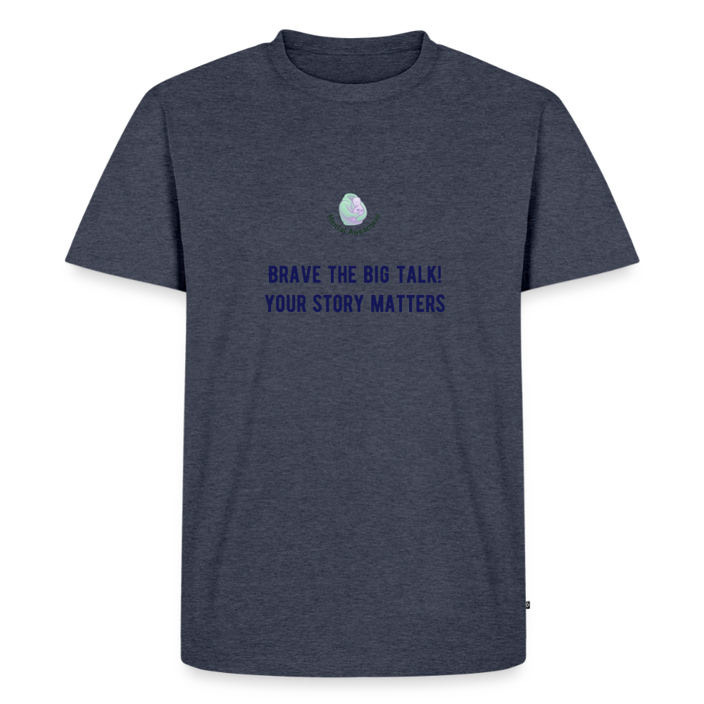 Brave The Big Talk heren t-shirt met statement print trendy comfortabel shirt voor mannen casual outfit