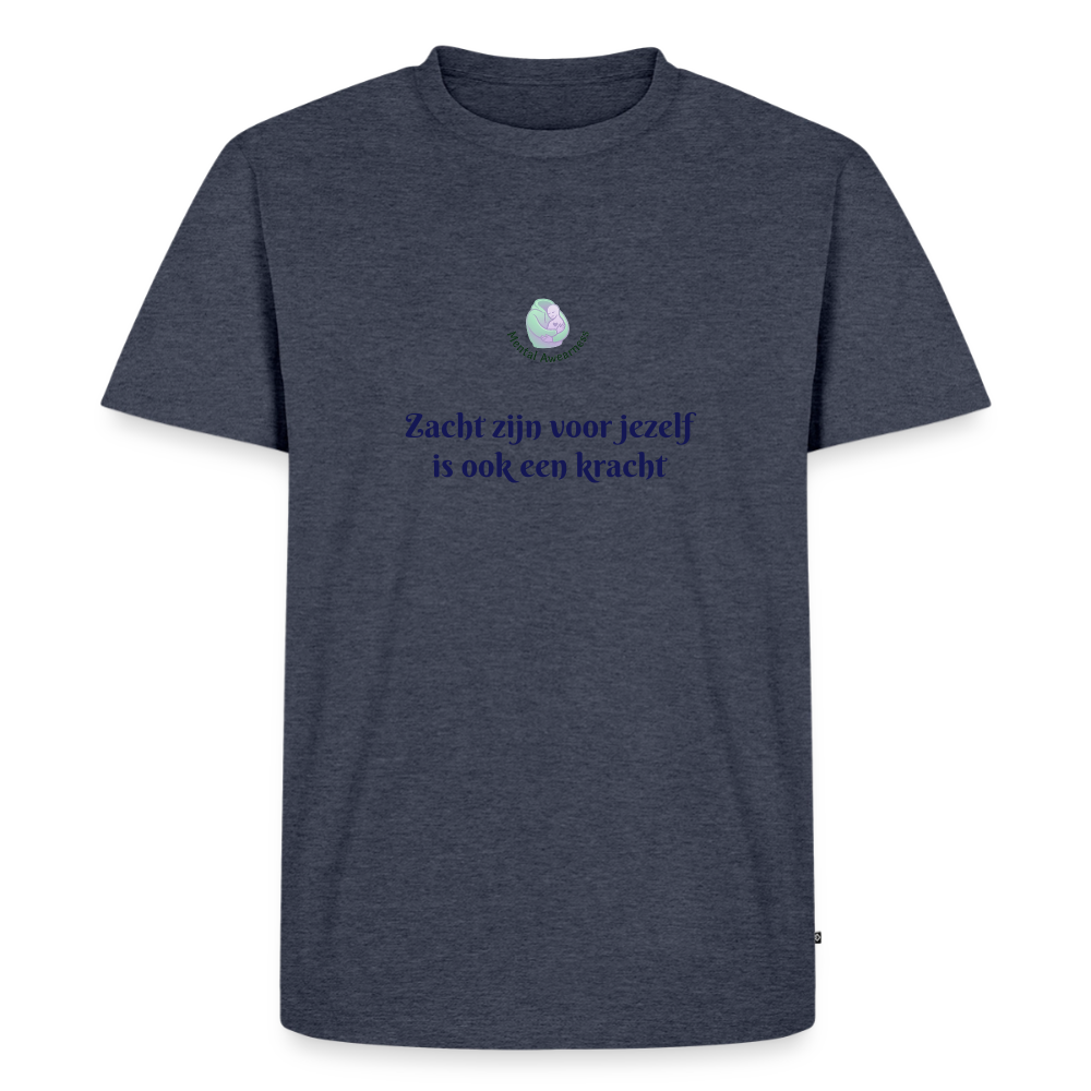 Zacht Zijn Voor Jezelf Is Ook heren t-shirt met inspirerende tekst comfortabel trendy shirt voor mannen casual outfit